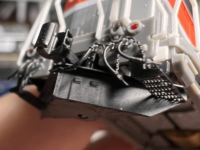 DE10前面グレードアップパーツ 塗装後ディテール