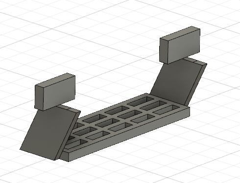 機関車扉下ステップ 設計図