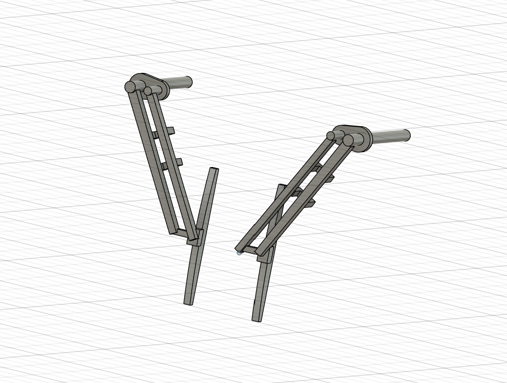 汎用ワイパー 3D-B005 のCADイメージ（左右1セット）