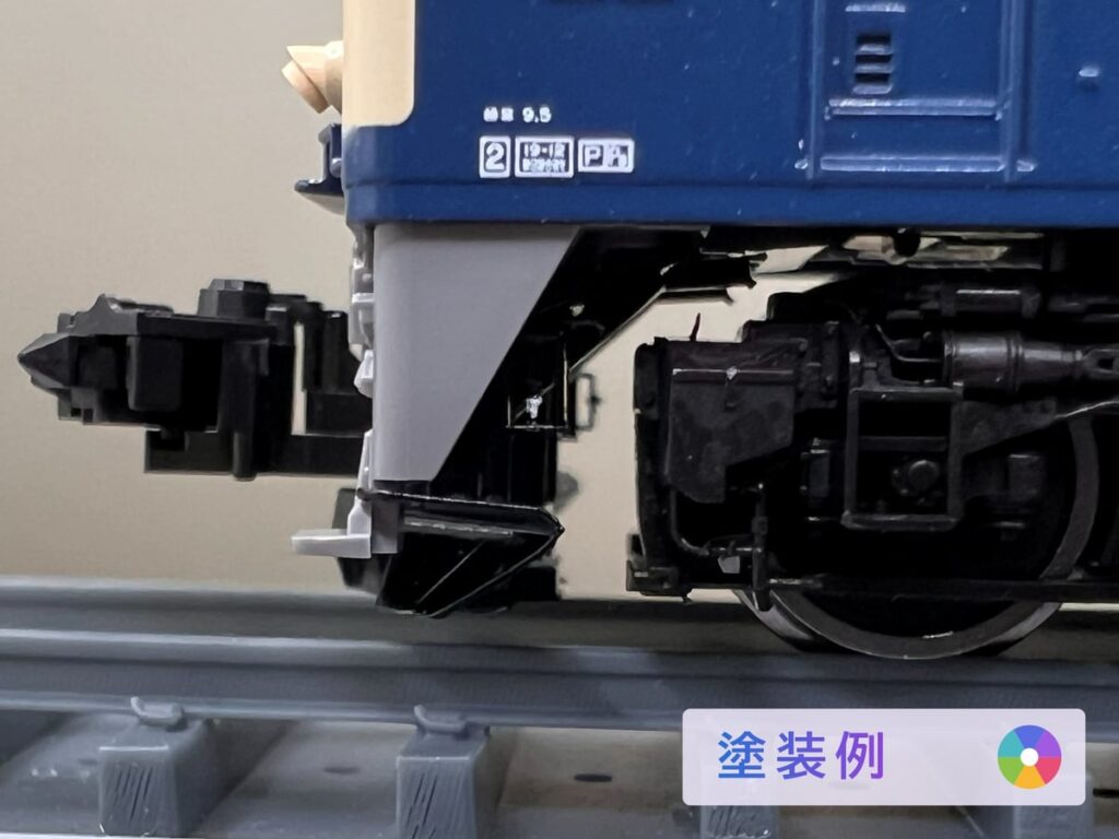 双頭連結器用スノープラ 塗装例 横から